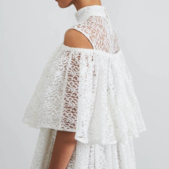 Batsheva Women's Percy Dress in White Lace- Size 16- New! - Picture 14 of 16